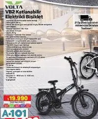 VOLTA VB2 KATLANABİLİR ELEKTRİKLİ BİSİKLET